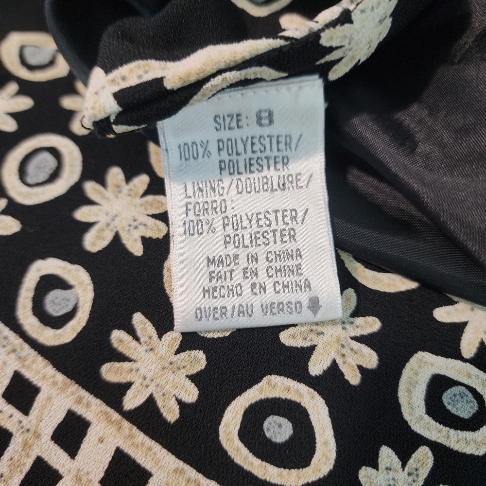 Vtg 90s LIZ CLAIBORNE Size 8 Floral Power Dressing Short Sleeve Sheath Dress EUC - Picture 10 of 10
